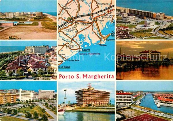 Porto Santa Margherita Landkarte Hotels Teilansicht