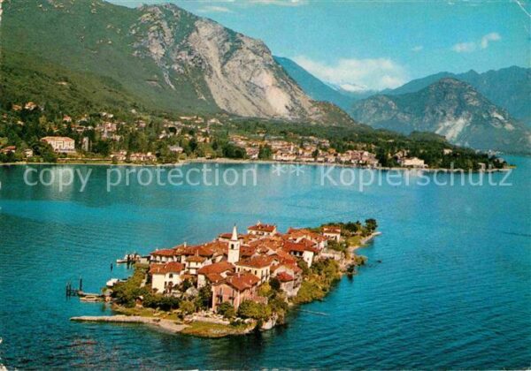 Isola Pescatori Fliegeraufnahme mit Isola Baveno