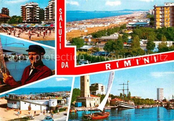 Rimini Panorama Strand Kanal