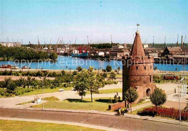 Szczecin Stettin Turm am Hafen