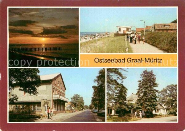 Graal-Mueritz Ostseebad Sonnenuntergang Strandpromenade Karl Ma