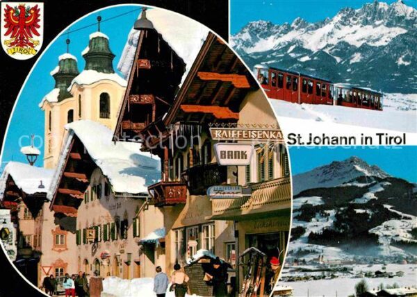 St Johann Tirol Hauptstrasse Zahnradbahn Teilansicht