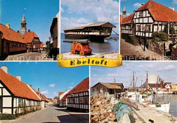 Ebeltoft Hafen Historisches Schiff Fischerreihaf