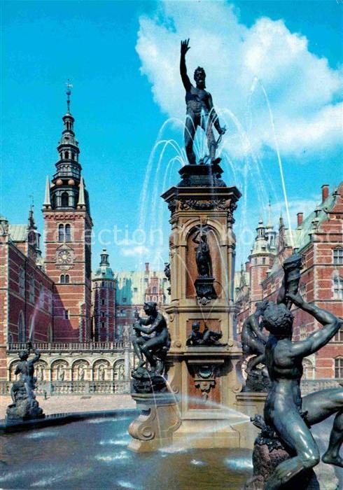 Hillerod Springbrunnen bei Schloss Frederiksborg