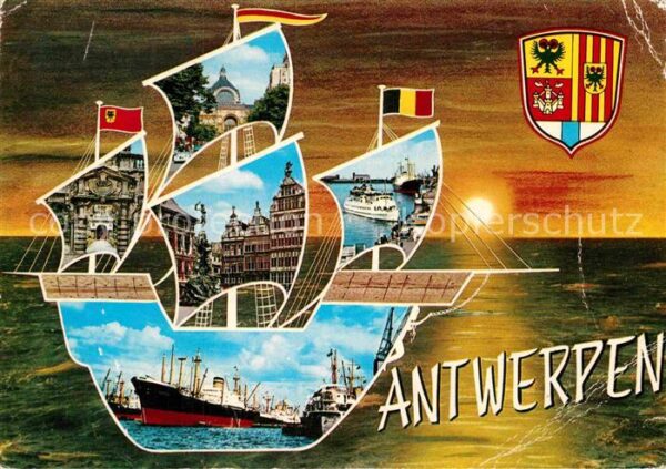 Antwerpen Anvers Hafen Altstadt Personenschiff Ozeanries