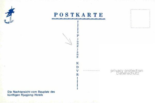 Pjoengjang Nachtansicht vom Bauplatz des – Bild 2