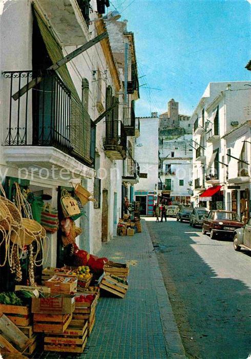 Ibiza Islas Baleares Typische Strasse