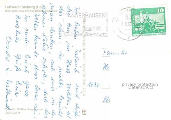 Stolberg Harz Erholungsheim Comernius – Bild 2