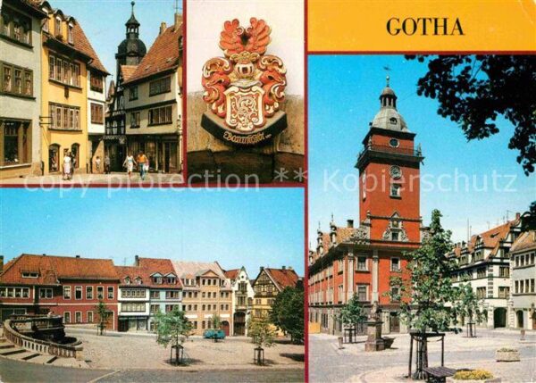 Gotha Thueringen Am Brühl Schloss Friedenstein Wappen Ha
