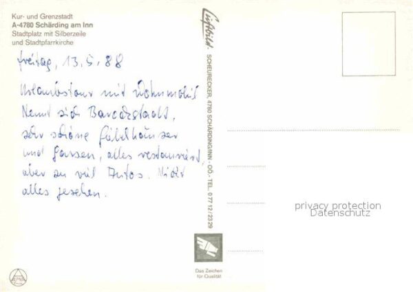 Schaerding Stadtplatz Silberzeile Stadtpfarrkirche – Bild 2