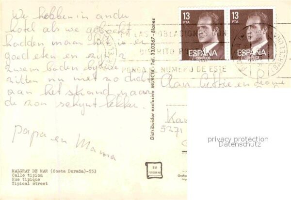 Malgrat de Mar Typische Strasse – Bild 2