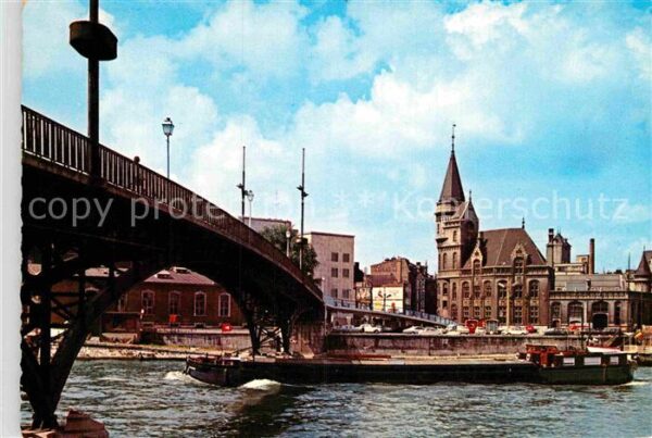 Luettich Liege Stegbrücke Post