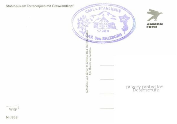 Salzburg Oesterreich Stahlhaus am Torrenerjoch mit Graswandk – Bild 2