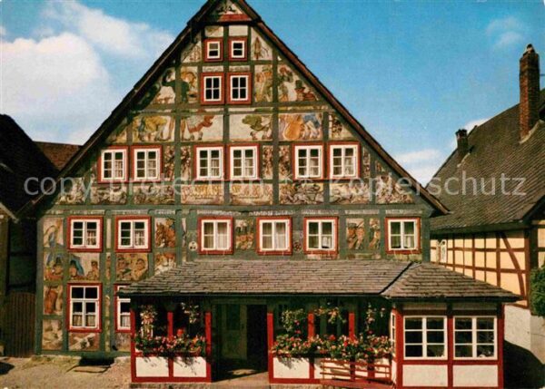 Schwalenberg Gasthof Künstlerklause Fassadenmalerei