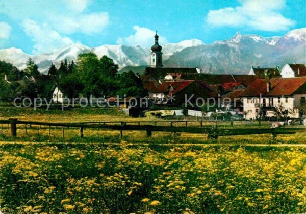 Murnau Staffelsee mit Alpspitze und Ettaler Mandt