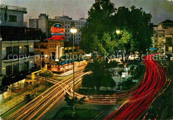 Torremolinos Vista nocturna de la Plaza Costa del So