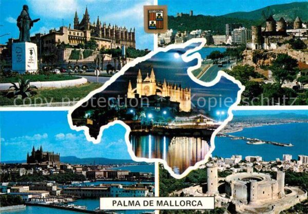 Palma de Mallorca Schloss Panorama Kirchen