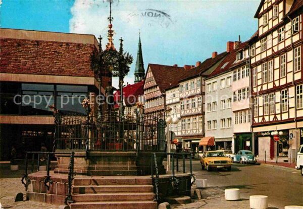 Hannover Holzmarkt mit Oskar Winter Brunnen