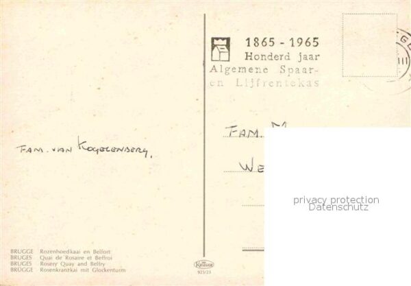 Brugge Rosenkranzkai mit Glockenturm – Bild 2