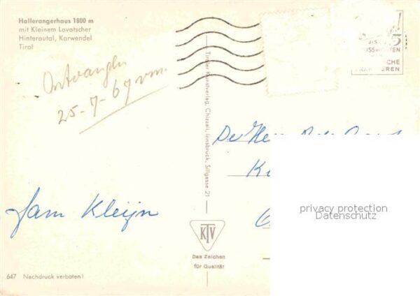 Tirol Region Hallerangerhaus mit Kl Lavatscher Hinte – Bild 2