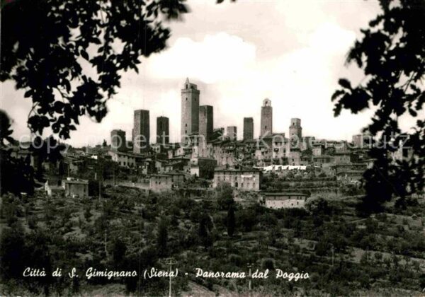 San Gimignano Citta di San Gimignano Panorama dal Pog