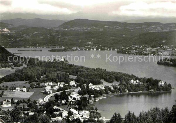 Reifnitz Woerthersee mit Maria Wörth und Pörtschach