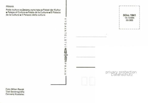 Praha Prahy Prague Kulturpalast – Bild 2