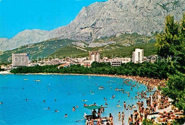 Makarska Dalmatien Strandpartie