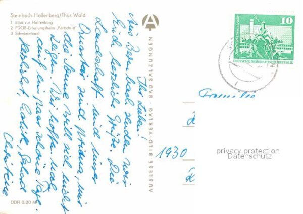 Steinbach Hallenberg Hallenburg FDGB Erholungsheim Fortschri – Bild 2