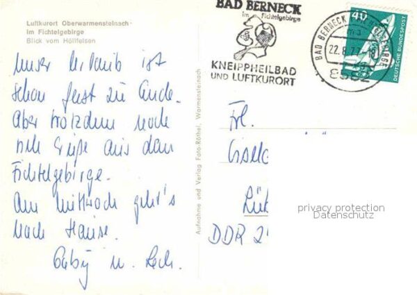 Oberwarmensteinach Blick vom Höllfelsen – Bild 2
