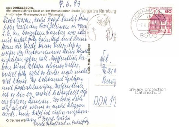 Dinkelsbuehl Historische Häusergruppe am Weinmarkt – Bild 2