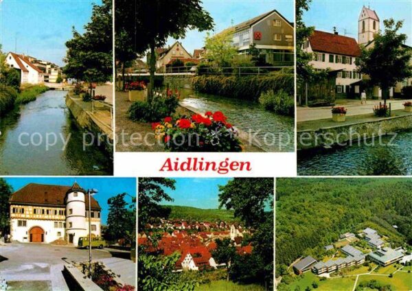 Aidlingen Wuerttemberg Teilansichten Schloss Fliegeraufnahme