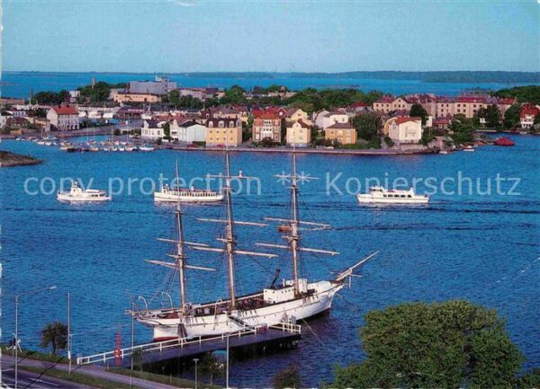 Karlskrona Fliegeraufnahme Dreimaster