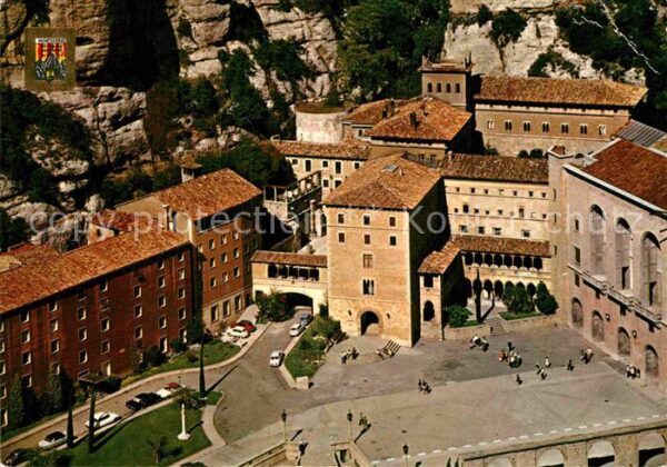 Montserrat Kloster Fliegeraufnahme