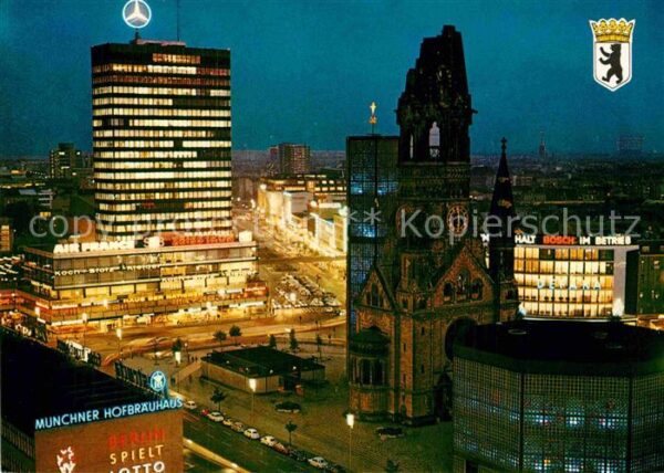 Berlin Europa Center und Kaiser Wilhelm Gedäch