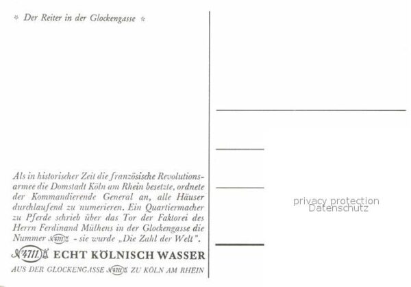 Koeln Rhein Der Reiter in der Glockengasse Gemälde – Bild 2