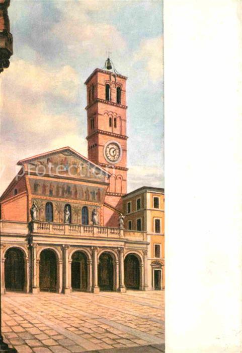 Roma Rom Il Campanile di S Maria in Trastevere