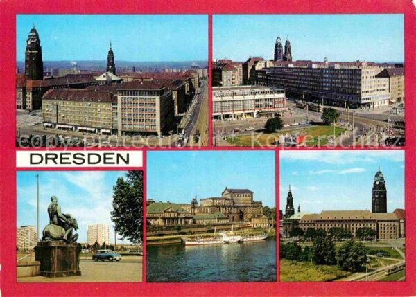 Dresden Thälmann Str Pirnaischer Platz Bronzepl