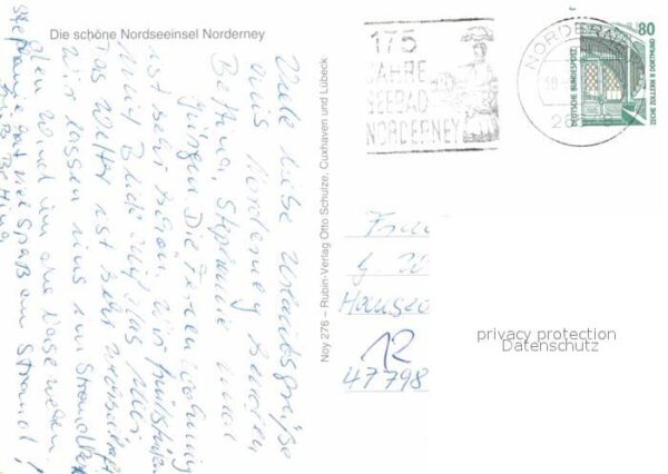 Norderney Nordseebad Cafe Marienhöhe Mühle Kaiserwiese Autof – Bild 2