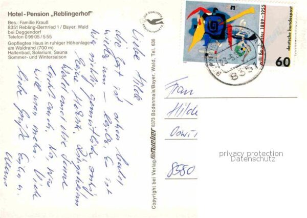 Bernried Niederbayern Hotel Pension Reblingerhof – Bild 2