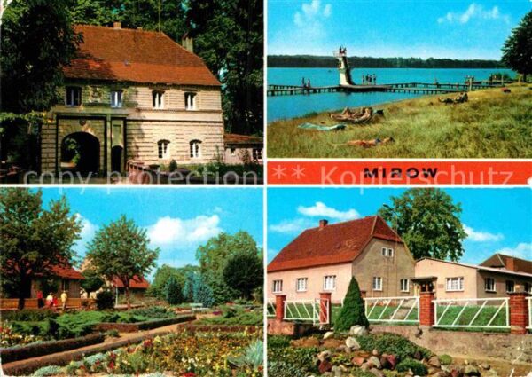 Mirow Torhaus des Schlosses Freibad Fritz Reu