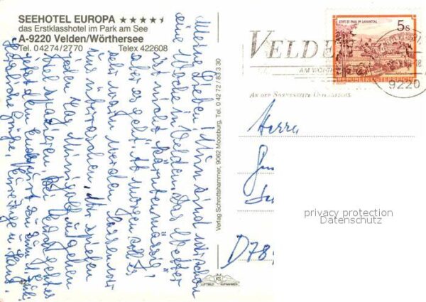 Velden Woerthersee Fliegeraufnahme Seehotel Europa – Bild 2