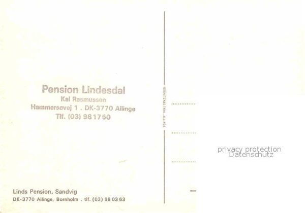 Allinge-Sandvig Fliegeraufnahme Pension Lindesdal – Bild 2