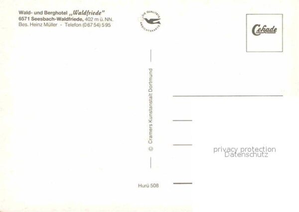 Seesbach Wald- und Berghotel Waldfriede Strombur – Bild 2