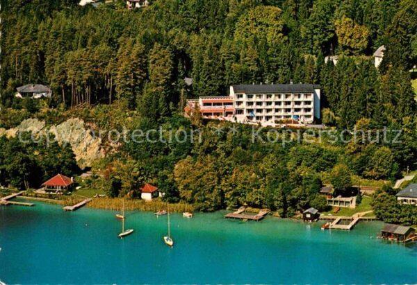 Toeschling Poertschach Woerthersee Fliegeraufnahme Haus Wörthersee
