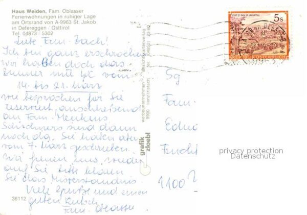 St Jakob Defereggen Haus Weiden Familie Oblasser – Bild 2