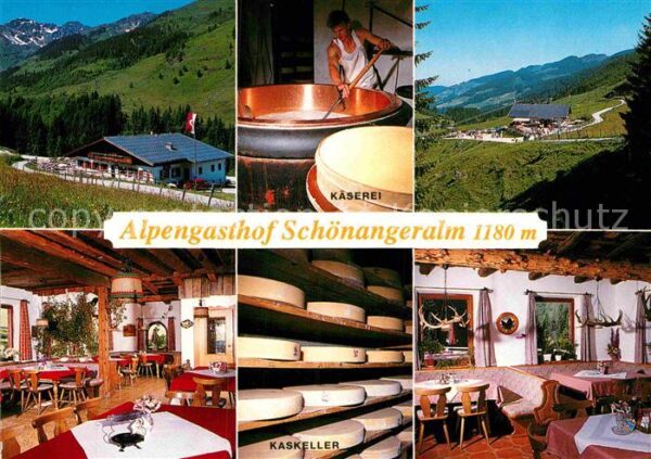 Auffach Alpengasthof Schönangeralm Kaskeller Kä