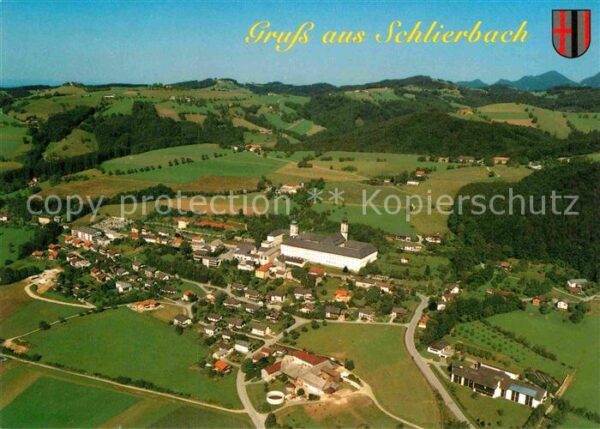 Schlierbach Oberoesterreich Fliegeraufnahme Zisterzienserstift Scha