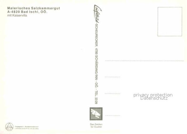 Bad Ischl Salzkammergut Fliegeraufnahme mit Freibad und Kaiserv – Bild 2