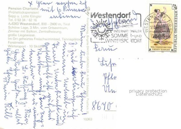 Westendorf Tirol Pension Charlotte Freibad – Bild 2